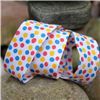 Order  Bias Binding Polka Dots - White/Brights